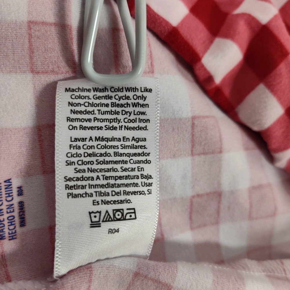 Way to Celebrate Patriotic Red White Gingham Check Leggings XXL 20 Capri Cropped - Picture 10 of 10